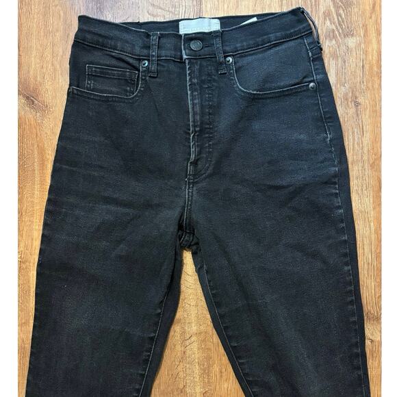 Everlane High Rise Skinny Jeans Black Wash Size 28 Regular - Picture 2 of 6